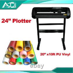 24 Cutting Plotter with Craftedge Software 10ft T-shirt Heat Transfer Vinyl