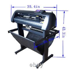 24 Vinyl Cutter Machine Cutting Plotter with LCD Screen Automatic Edge Inspection