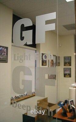 24 x 10 yard LIGHT GLASS ETCH sign vinyl film craft hobby plotter window frost