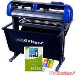 28-Inch Uscutter Titan 2 Vinyl Cutter/Plotter With Stand, Basket And Design And