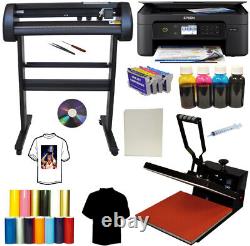 28 Metal Laser Vinyl Cutter Plotter 15x15 Heat Press Sublimation Ink Printer Kit