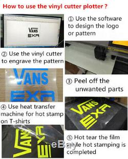 28 Vinyl Cutter Plotter Sticker Making with Heat Press Transfer Machine 9''x12'