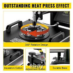 5 in1 Heat Press 15x15 Vinyl Cutter Plotter 14 Desktop Backlight T-Shirt