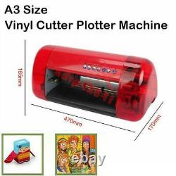 A3 Vinyl Cutter Plotter Cutting Machine Stickers Cutter Contour Function New