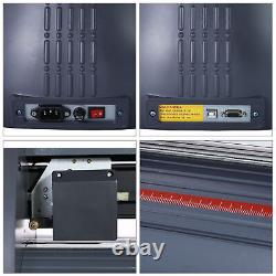 CRENEX 34 Vinyl Cutter Plotter Sign Cutting Machine Black Software 3 Blades LCD