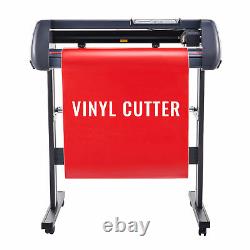 CRENEX Vinyl Cutter Plotter 28 Sign Cutting Machine Software 3 Blades Black LCD