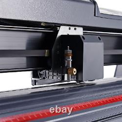 CRENEX Vinyl Cutter Plotter 28 Sign Cutting Machine Software LCD Black 3 Blades