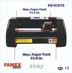 FAMEX 14in Vinyl Cutter Machine Plotter LCD Display with SignMaster Software