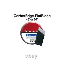 Gerber Flat Blade Renown Vinyl Plotter Cutter Blades 1 or 4 Blade Pack 45º&60º