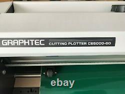 Graphtec CE5000-60 Vinyl Cutter Plotter, Stand & Loaded Laptop