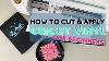 How To Cut U0026 Apply Cricut Vinyl For Beginners Cricut Maker
