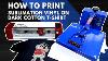 How To Print Sublimation Vinyl On Dark Cotton T Shirt Arcsign Heat Press Machine U0026 Vinyl Cutter