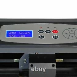 New 14Vinyl Cutter Plotter Cutting Sign Maker Sticker Print Graphics LCD Screen