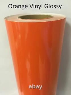 Orange Glossy Vinyl 24 x 150 Feet Plotter Cutter Liquidation best Deal