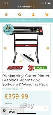 PixMax 9123 28 inch Vinyl Cutter Plotter and SignCut Pro Software