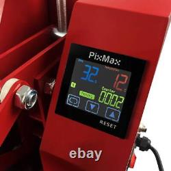 PixMax Clam Heat Press 38cm Sublimation Machine Vinyl Cutter Plotter 360mm 14
