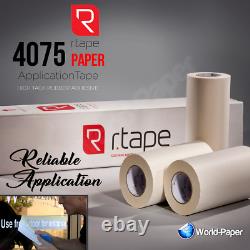 R-Tape Application PAPER Transfer Tape Vinyl Plotter Cut (12 x 100yds)USA #1
