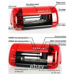 Red A4 Stickers Cutter Vinyl Cutter Plotter Cutting Machine Contour Cut Function