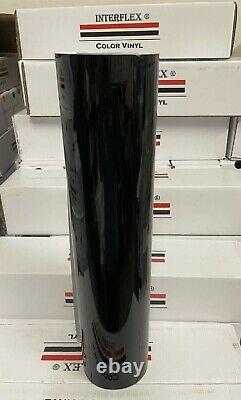 Roll Black Glossy Vinyl 24 x 50 yards (150 Feet) Plotter Interflex