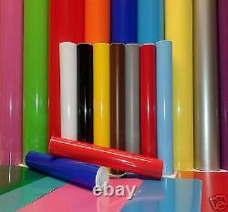 SELF ADHESIVE VINYL 20 MTR ROLL OF 610mm STICKY BACK PLASTIC RANGE OF COLOURS