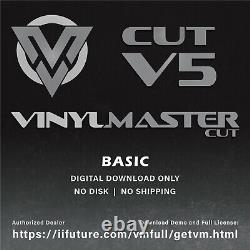 Sign Cutting Software Vinyl Cutters Decals Stickers VinylMaster CUT (No Disk)