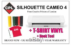 Silhouette Cameo 4 Plotter/Cutter -UK Stock T-Shirt Vinyl & Hook Tool