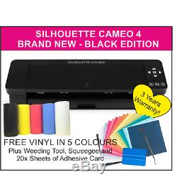 Silhouette Cameo 4 Plotter/Cutter. UK Supplier, 3 Years Warranty. 5x FREE VINYL