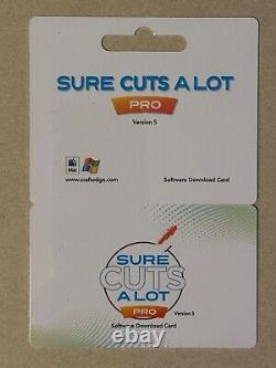 Sure Cuts A Lot 5 Pro Cutter Plotter Vinyl Vectorize Software