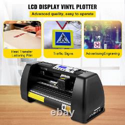 VEVOR 14 Vinyl Cutter Plotter Machine 375mm Vinyl SignCut Cutting LCD Display