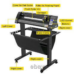 VEVOR 28 Semi-Automatic Vinyl Cutter Plotter 720mm Signmaster Cutting with Papers