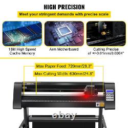 VEVOR 28 Semi-Automatic Vinyl Cutter Plotter 720mm Signmaster Cutting with Stand