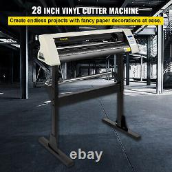 VEVOR 28 Vinyl Cutter Plotter 720mm Signmaster Cutting Machine 3 Blades White
