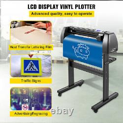 VEVOR 28in Vinyl Cutter Plotter Machine 720mm Vinyl Cutting SignCut with Stand LCD
