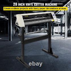 VEVOR 28inch Vinyl Cutter Machine Plotter Signmaster Cutting 720mm 3 Blades LCD