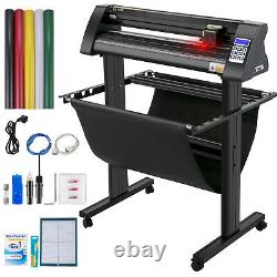 VEVOR 34 Semi-Automatic Vinyl Cutter Plotter 870mm Signmaster Cutting with Papers