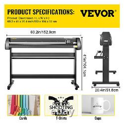 VEVOR 53 Vinyl Cutter Plotter 1350mm Signmaster Cutting with 3 Blades LCD Screen