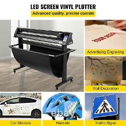 VEVOR Vinyl Cutter 1350mm Vinyl Plotter LED Guide LightSignCutLabel Maker