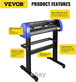 VEVOR Vinyl Cutter 28 Inch Machine with 20 Blades 28 Inch, Black
