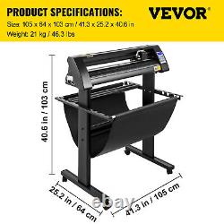 VEVOR Vinyl Cutter 870mm Vinyl Plotter LED Guide Light SignCut Label Maker