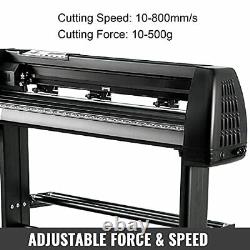 VEVOR Vinyl Cutter Machine 28 Inch Paper Feed Cutting Plotter Bundle Adjustab
