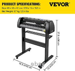VEVOR Vinyl Cutter Machine, 28inch Plotter, LCD Black with Tool Kits