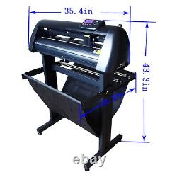 Vinyl Cutter Machine 24in Paper Feed Cutting Plotter with Auto Edge Inspection