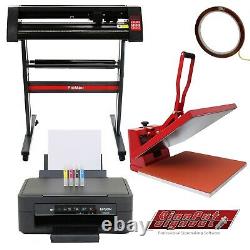 Vinyl Cutter Sublimation Printer 50cm Heat Press Plotter Machine 28 Stand Print