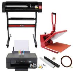 Vinyl Cutter Sublimation Printer Heat Press Plotter Machine 28 Stand Weeding