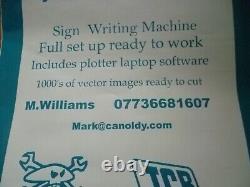 Vinyl Cutter plotter sign writing machine ready to work and earn £££££'s