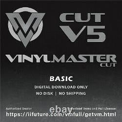 VinylMaster Software Sign Cutting Plotter Vinyl Cutter (Logo Decal Cut) No Disk