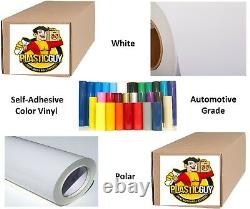 White (GLOSSY) #010 Graphic Sign 651 Cut Vinyl Plotter Craft Roll 42 x 50yd