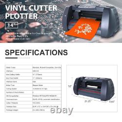 14 Plot De Coupe De Couteau De Vinyle Plotter 375mm Sticker D'imprimante Plotter Usb Port