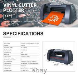 14vinyl Cutter / Plotter, Machine De Découpe De Panneau Avec Logiciel + Fournitures Écran LCD