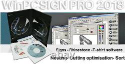 Brand New Cutting Enseignes Software Winpcsign Pro 2018 Vinyle Cutter Traceur